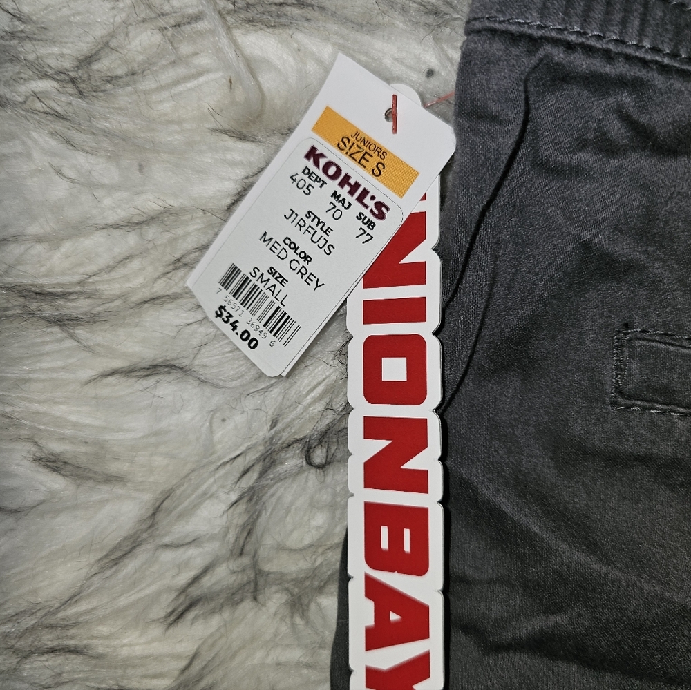 NWT Union Bay Shorts sz S, gray tie waist, never worn in perfect condition - Picture 2 of 4